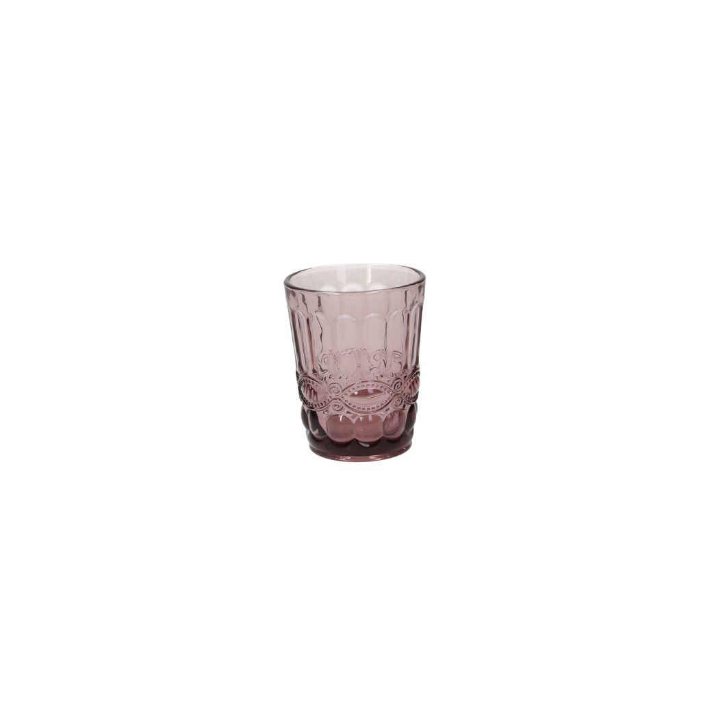 כוס שתייה קלה זכוכית דגם מאדם 230 מ"ל צבע סגול Madame