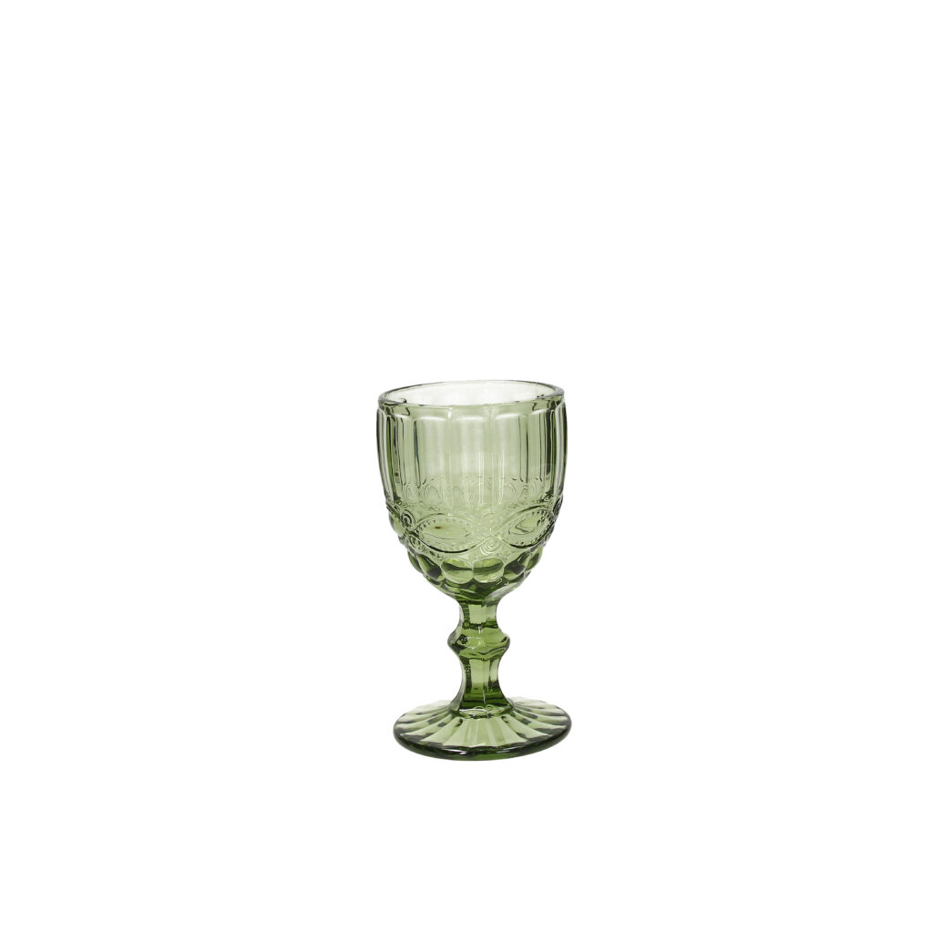 גביע זכוכית דגם מאדם 260 מ"ל צבע ירוק Madame